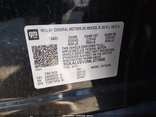 2021 GMC TERRAIN 3GKALVEV2ML377696 Photo 8