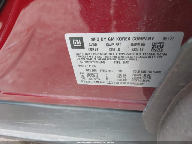 2022 CHEVROLET TRAILBLAZER KL79MTSL2NB016648 Photo 8