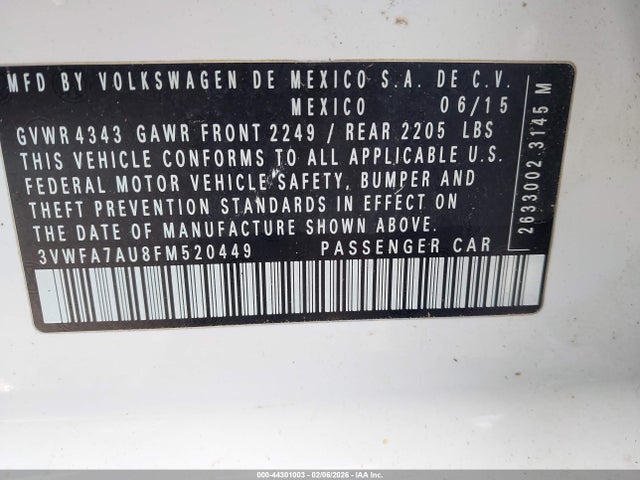 2015 VOLKSWAGEN GOLF SPORTWAGEN 3VWFA7AU8FM520449 Photo 8