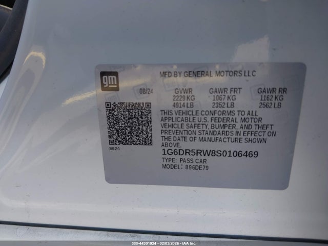 2025 CADILLAC CT5-V 1G6DR5RW8S0106469 Photo 8