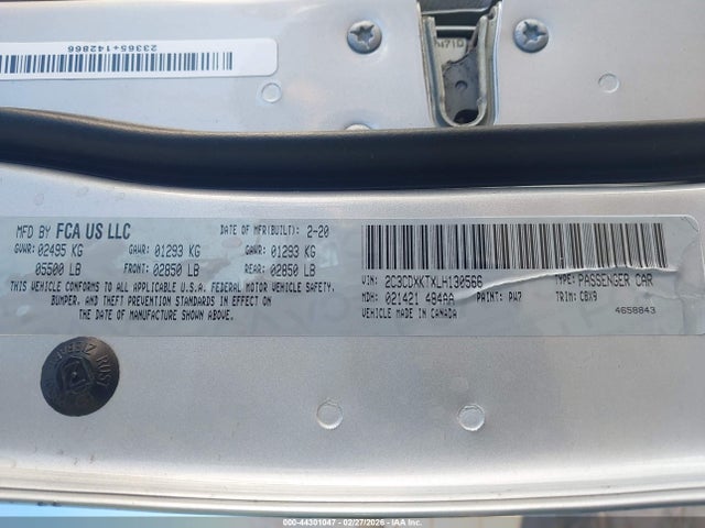 Продажа на аукционе авто 2021 Dodge Charger R/t Rwd, vin: 2C3CDXCT6MH577752, номер лота: 44301047
