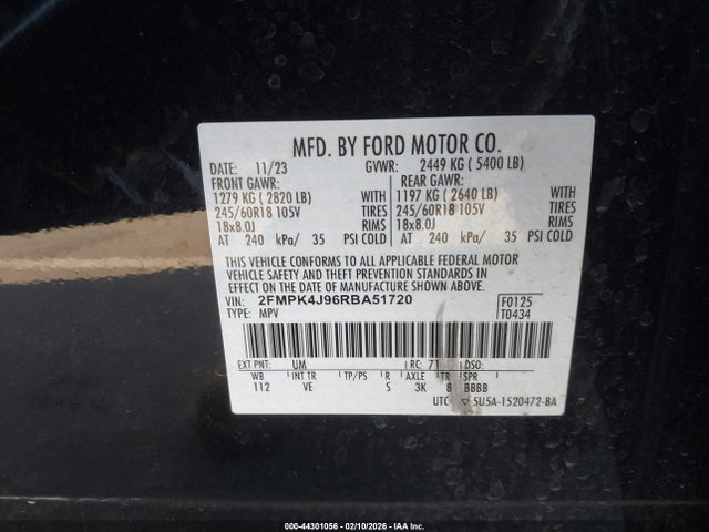 2024 FORD EDGE 2FMPK4J96RBA51720 Photo 8