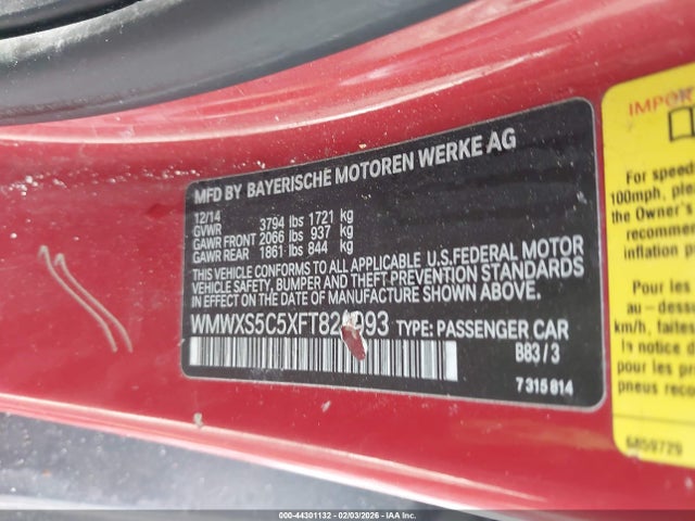 2015 MINI HARDTOP WMWXS5C5XFT829093 Photo 8