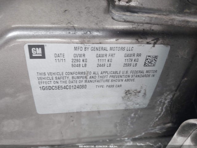 2012 CADILLAC CTS 1G6DC5E54C0124080 Photo 8