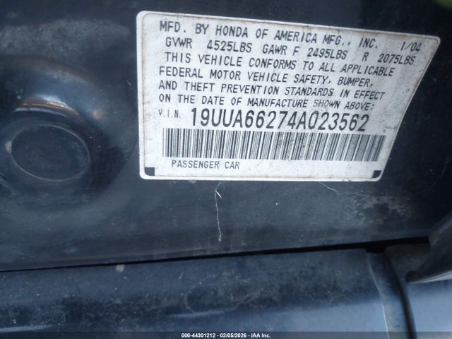 2004 ACURA TL 19UUA66274A023562 Photo 8