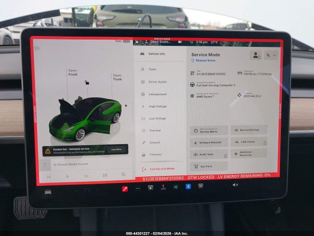Продаж на аукціоні авто 2022 Tesla Model 3 Long Range Dual Motor All-wheel Drive, vin: 5YJ3E1EB8NF210062, номер лоту: 44301227