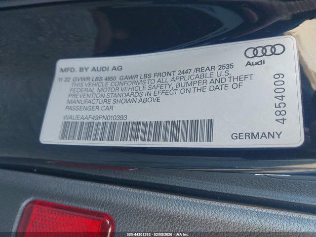 2023 AUDI A4 WAUEAAF49PN010393 Photo 8