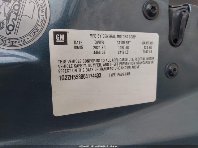 2006 PONTIAC G6 1G2ZH558864174433 Photo 8