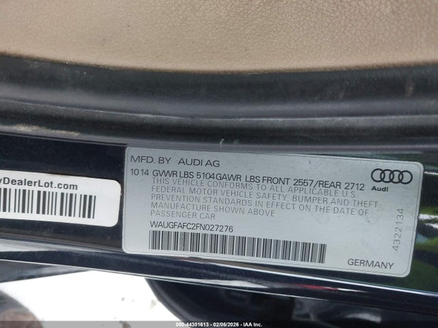 2015 AUDI A6 WAUGFAFC2FN027276 Photo 8