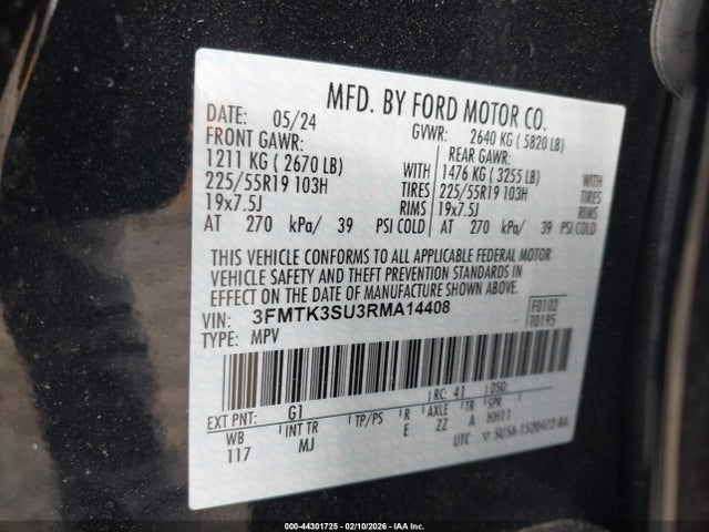 Ford Mustang Mach-e Premium 2024 3FMTK3SU3RMA14408 Image 9