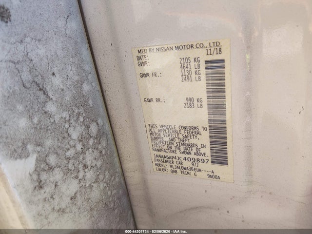 1N4AA6AP4JC409897 Nissan Maxima 3.5 S