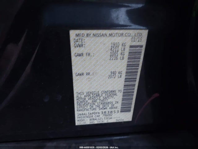 2015 NISSAN ALTIMA 1N4AL3AP0FN383853 Photo 8