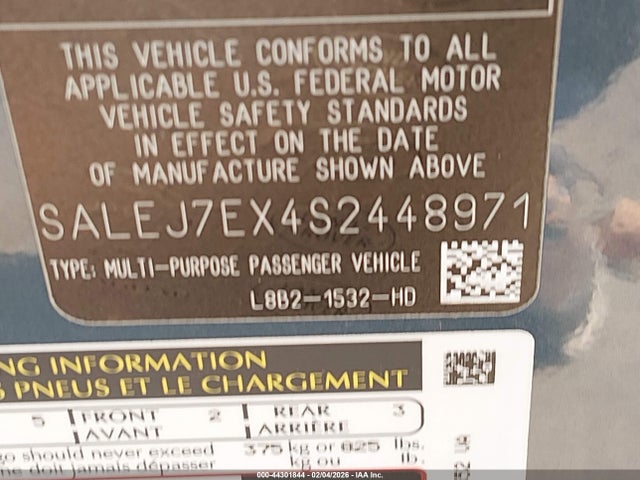 Продаж на аукціоні авто 2025 Land Rover Defender 110 P300, vin: SALEJ7EX4S2448971, номер лоту: 44301844