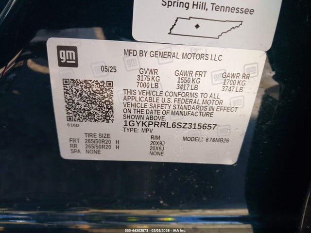 2025 CADILLAC LYRIQ 1GYKPRRL6SZ315657 Photo 8