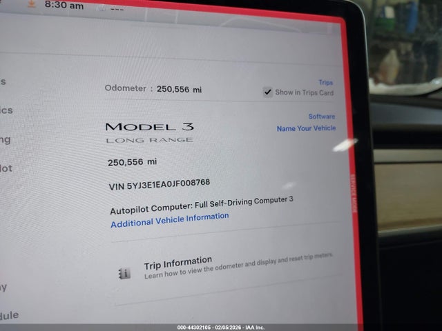 2018 TESLA MODEL 3 5YJ3E1EA0JF008768 Photo 6