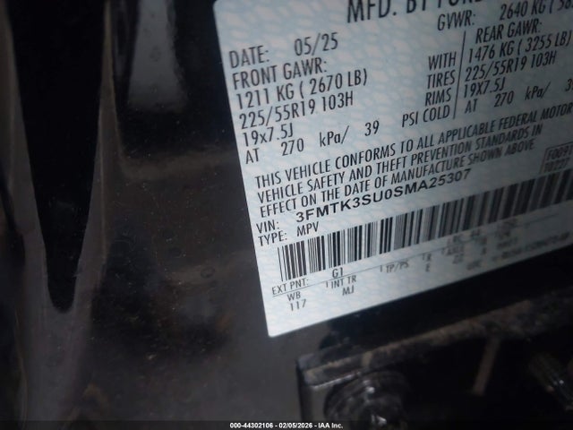 Ford Mustang Mach-e Premium 2025 3FMTK3SU0SMA25307 Image 9