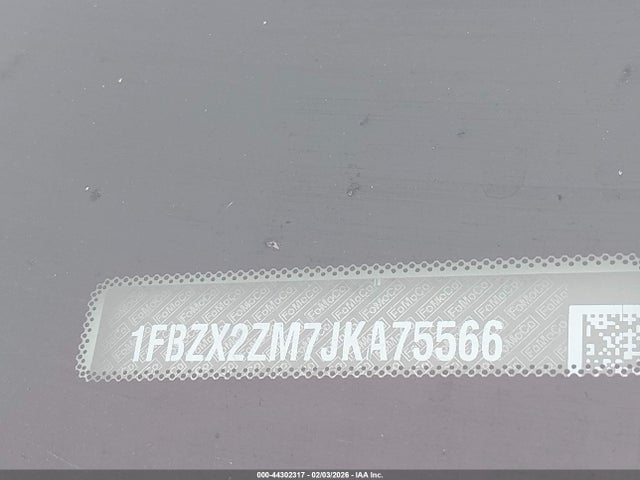 1FBZX2ZM7JKA75566 Ford Transit-350 Xl