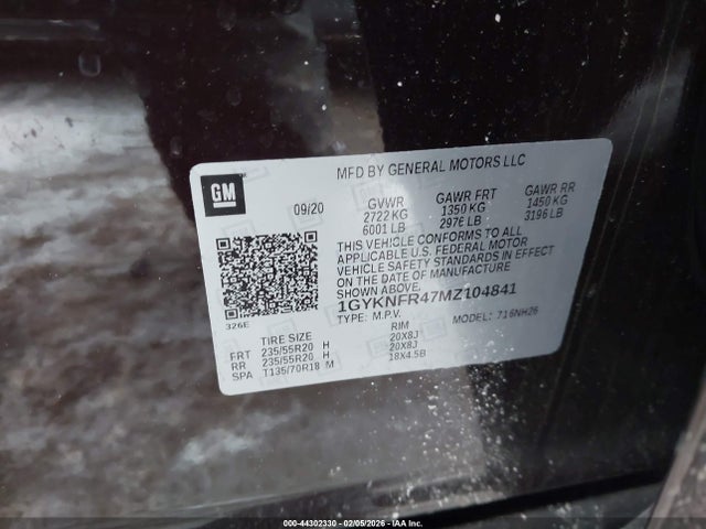 2021 CADILLAC XT5 1GYKNFR47MZ104841 Photo 8