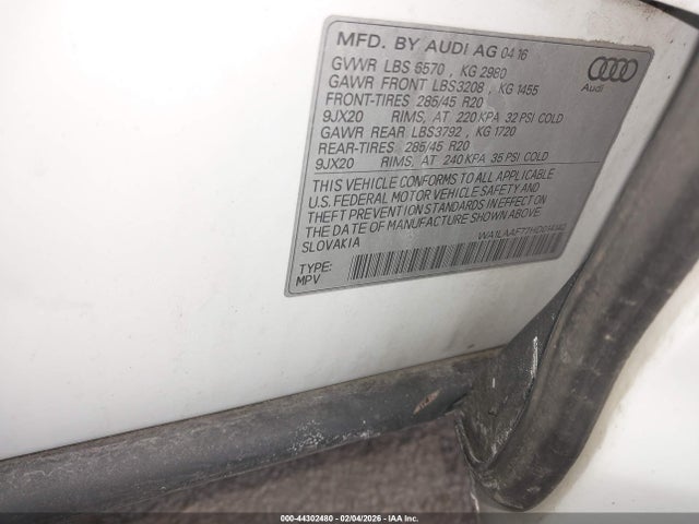 2017 AUDI Q7 WA1LAAF77HD014142 Photo 8