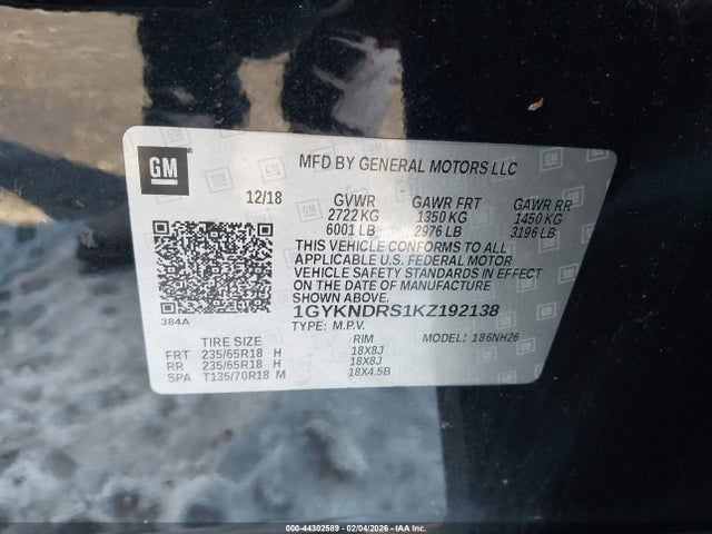 2019 CADILLAC XT5 1GYKNDRS1KZ192138 Photo 8