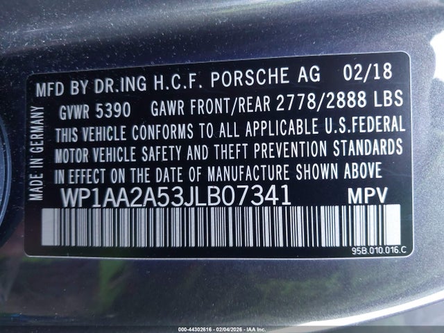 2018 PORSCHE MACAN WP1AA2A53JLB07341 Photo 8