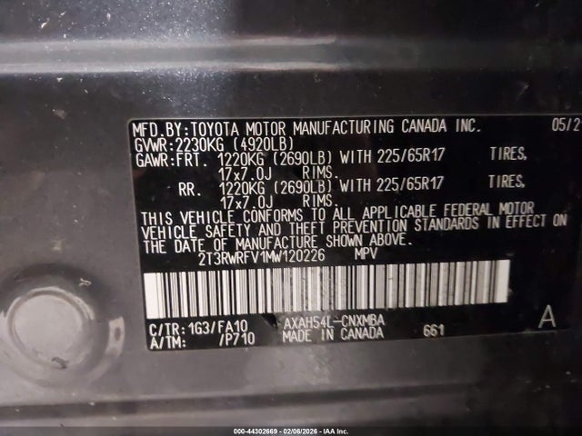 2021 TOYOTA RAV4 HYBRID 2T3RWRFV1MW120226 Photo 8