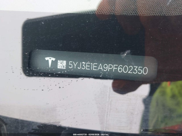 Aukcja sprzedaży 2023 Tesla Model 3 Rear-wheel Drive, vin: 5YJ3E1EA9PF602350, numer aukcji: 44302720