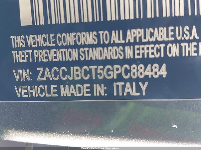 Jeep Renegade Trailhawk 2016 ZACCJBCT5GPC88484 Image 9