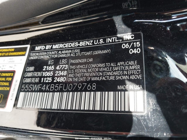 2015 MERCEDES-BENZ C-CLASS 55SWF4KB5FU079768 Photo 8