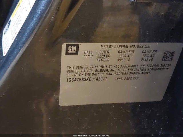2014 CADILLAC CTS 1G6AZ5S3XE0142011 Photo 8