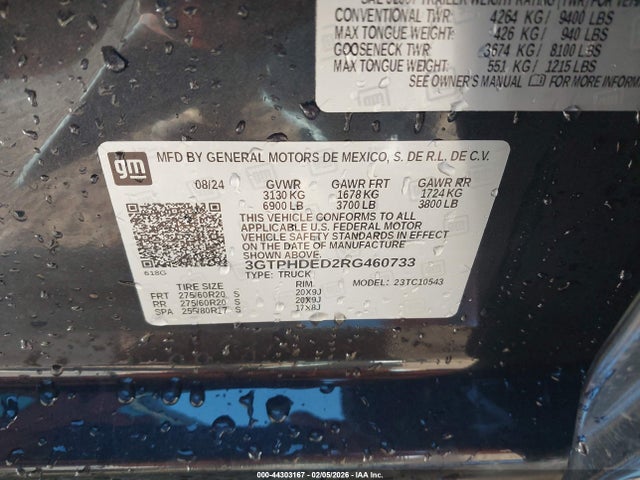 3GTPHDED2RG460733 GMC Sierra 1500 2wd Short Box Slt