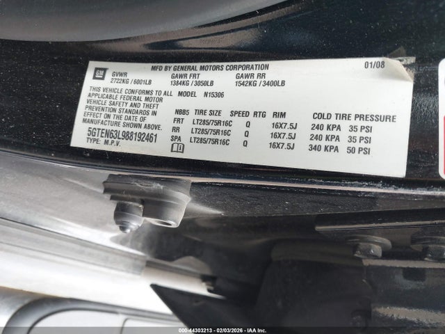 2008 HUMMER H3 SUV 5GTEN63L988192461 Photo 8