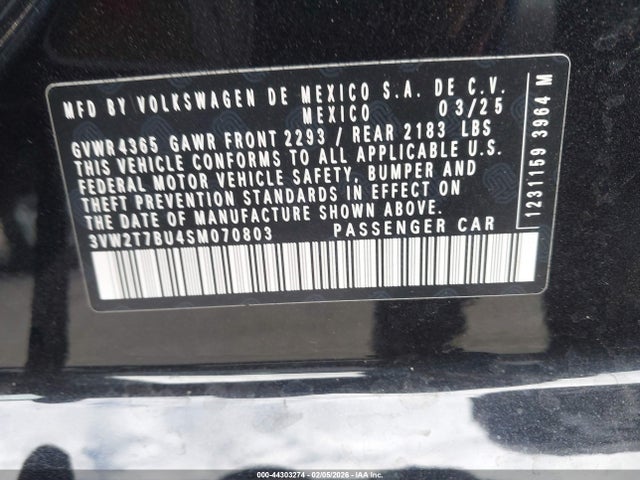 3VW2T7BU4SM070803 Volkswagen Jetta Gli 2.0t Autobahn