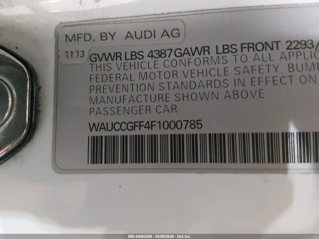 2015 AUDI A3 WAUCCGFF4F1000785 Photo 8