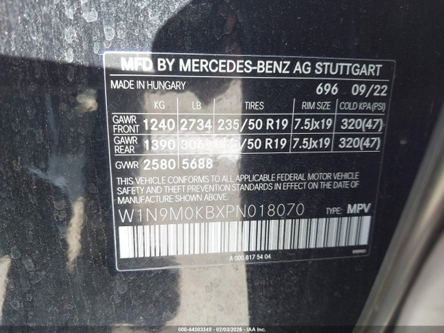 2023 MERCEDES-BENZ EQB 300 SUV W1N9M0KBXPN018070 Photo 8