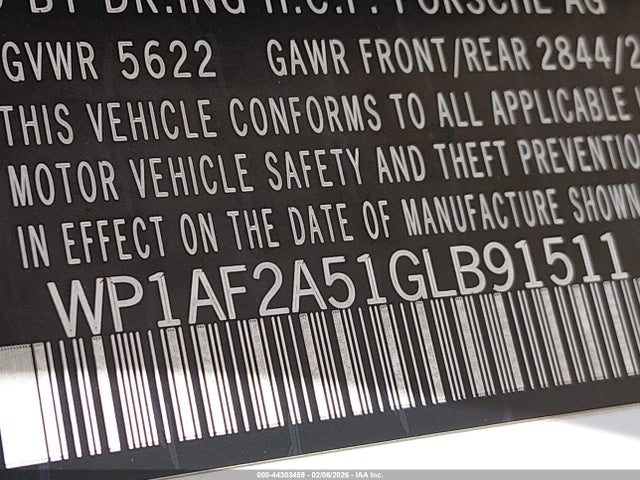 2016 PORSCHE MACAN WP1AF2A51GLB91511 Photo 8