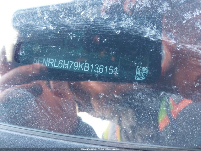Honda Odyssey Ex-l 2019 5FNRL6H79KB136151 Image 9