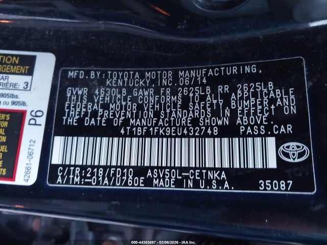 Toyota CAMRY LE 2014 4T1BF1FK9EU432748 Image 9