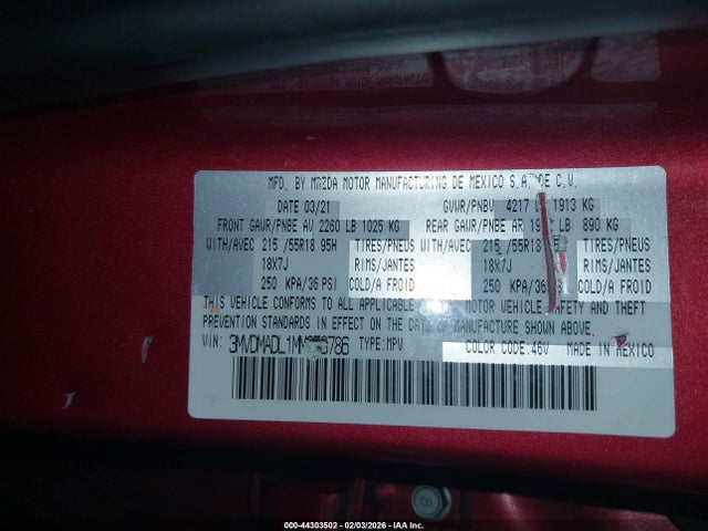 2021 MAZDA CX-30 3MVDMADL1MM258786 Photo 8