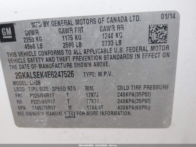 GMC Terrain Slt-1 2014 2GKALSEK4E6247526 Image 9