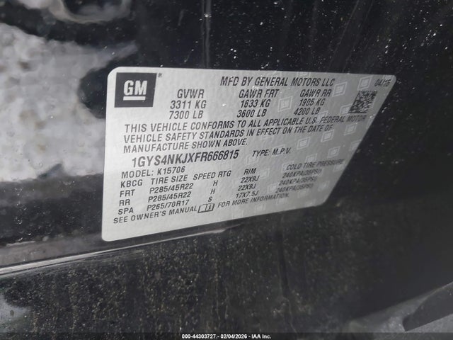 2015 CADILLAC ESCALADE 1GYS4NKJXFR666815 Photo 8