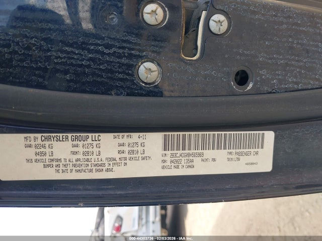 2011 Dodge Challenger მანქანა იყიდება აუქციონზე, vin: 2B3CJ4DG0BH565969, აუქციონის ნომერი: 44303736
