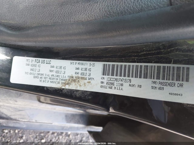 Chrysler 200 Limited 2015 1C3CCCAB1FN715178 Image 9