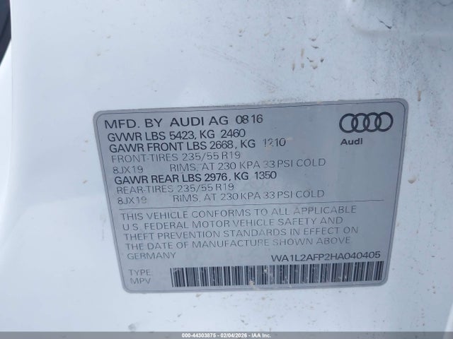 2017 AUDI Q5 WA1L2AFP2HA040405 Photo 8