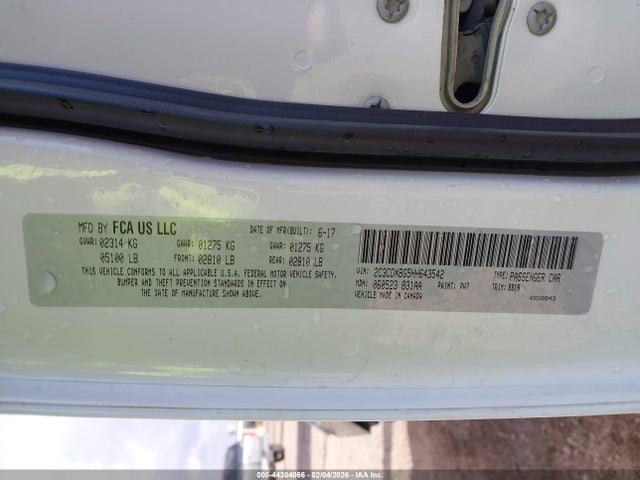 2C3CDXBG5HH643542 Dodge Charger Se Rwd