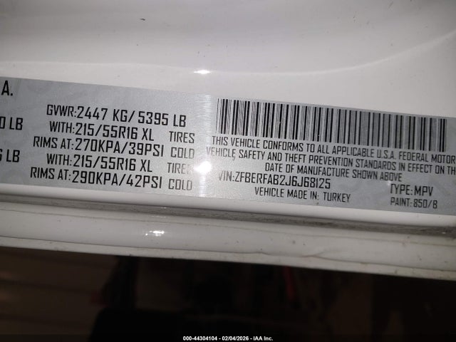 2018 RAM PROMASTER CITY ZFBERFAB2J6J68125 Photo 8