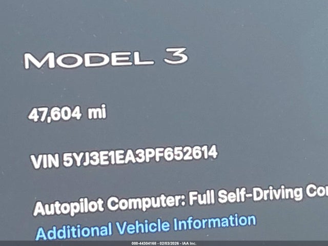 Tesla Model 3 Rear-wheel Drive 2023 5YJ3E1EA3PF652614 Image 15