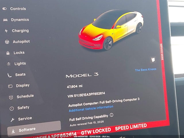 2023 TESLA MODEL 3 5YJ3E1EA3PF652614 Photo 6