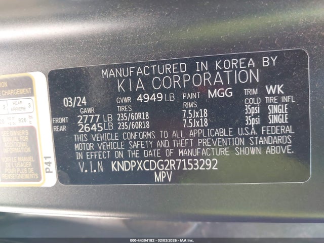 KNDPXCDG2R7153292 KIA Sportage Hybrid Sx-prestige