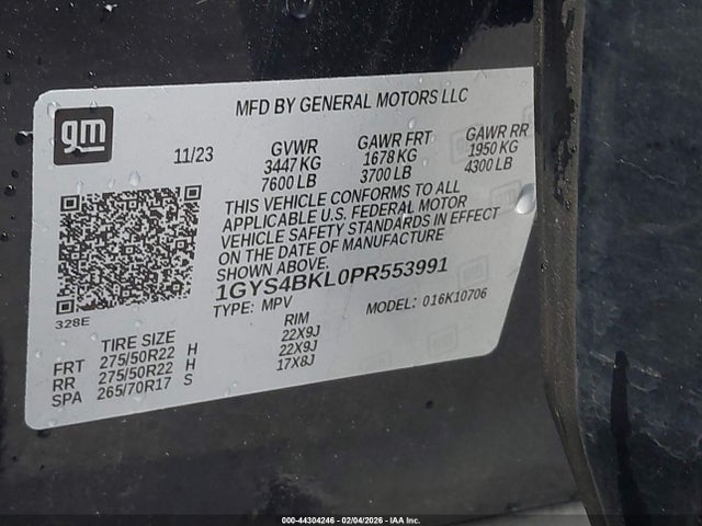 2023 CADILLAC ESCALADE 1GYS4BKL0PR553991 Photo 8